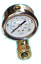 Pressure Test Gauge 5000 PSI With 3/8" SS Qcs - Gauges / Filters
