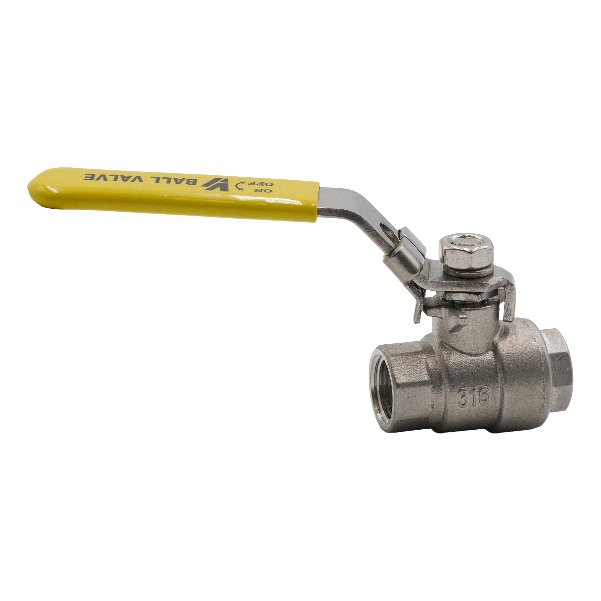 316 stainless steel ball valve 3/8 inch FPT 1000 PSI