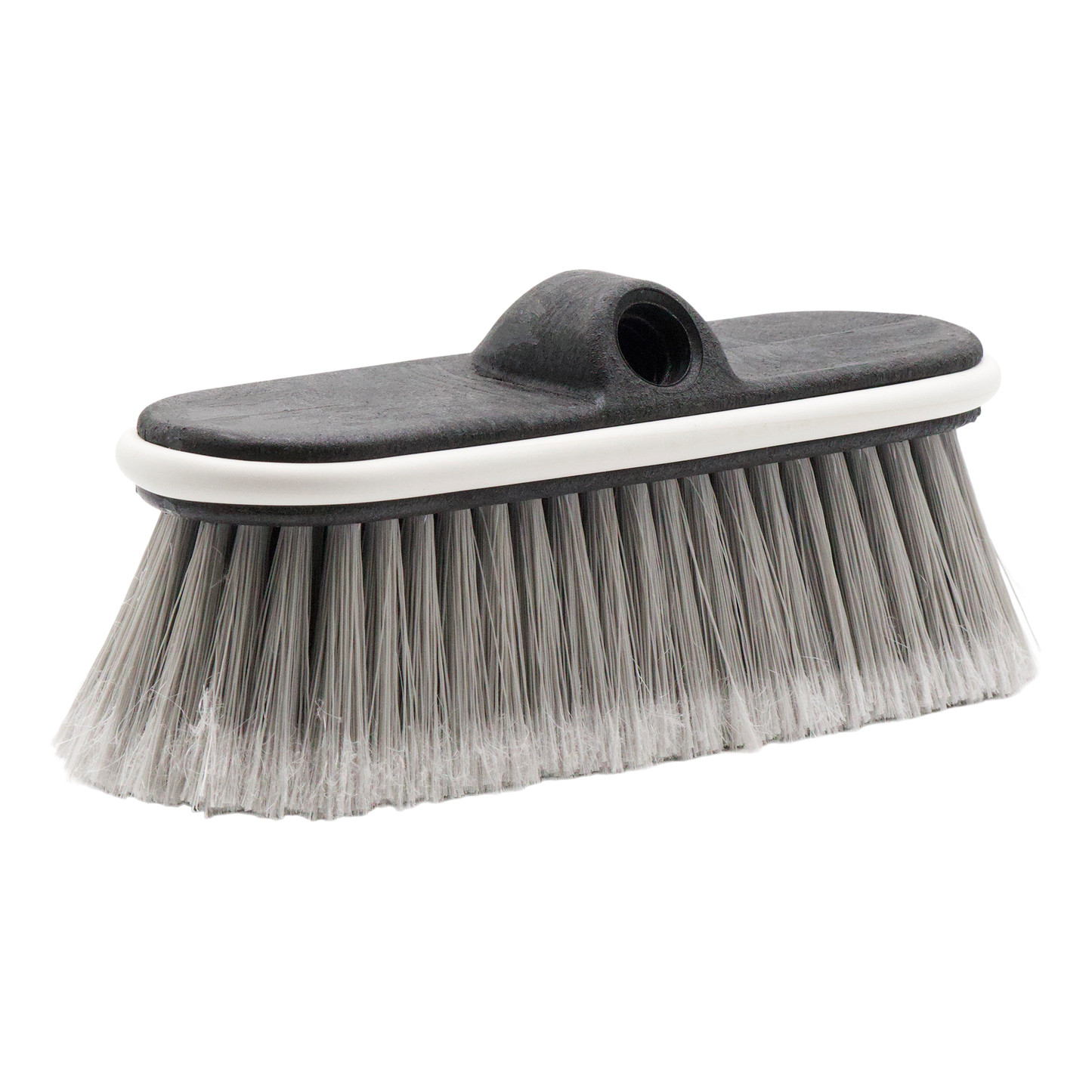 Easy Reach Wash Brush Grey Flagged Bristle 10" - Valves