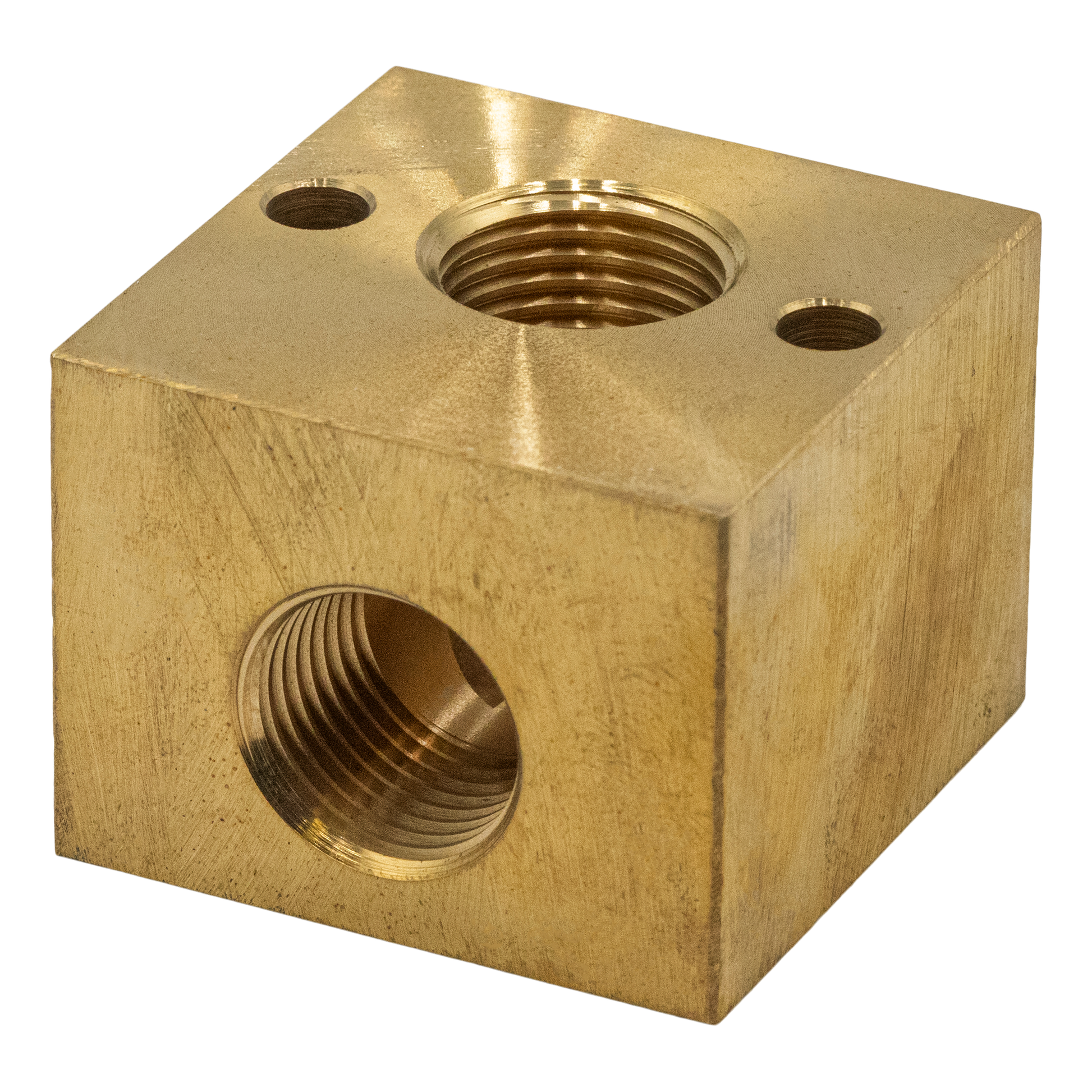 Unloader Block Brass 1/2 FPT X 1/2 FPT - Pressure Unloaders