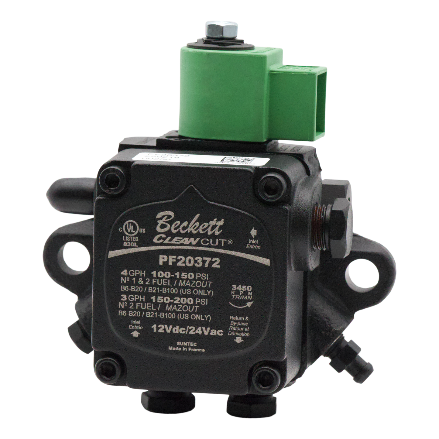 Beckett 2184402U/PF20372U Cleancut 12v Fuel Pump - Pumps