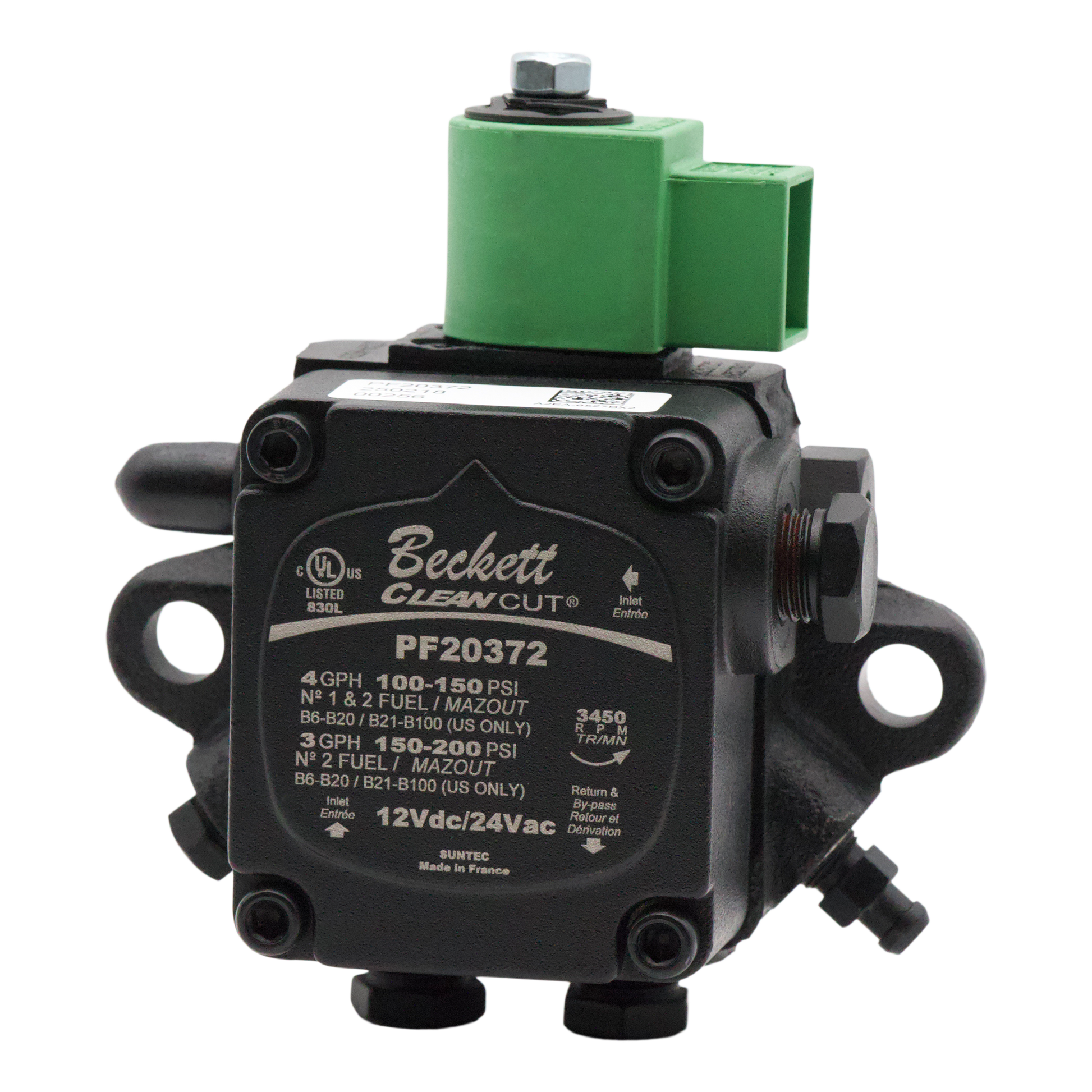 Beckett 2184402U/PF20372U Cleancut 12v Fuel Pump - Pumps