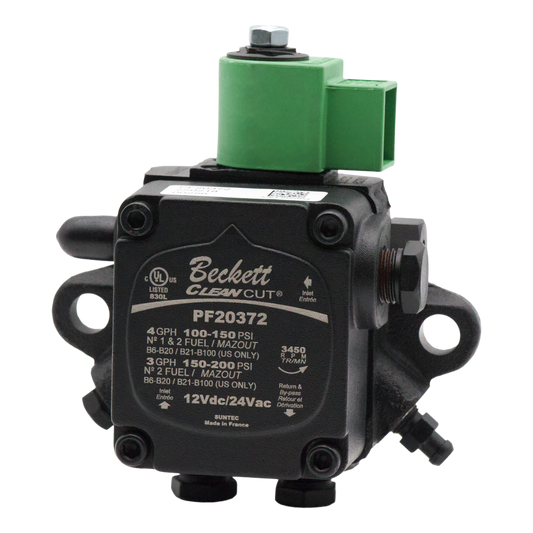 Beckett 2184402U/PF20372U Cleancut 12v Fuel Pump - Pumps