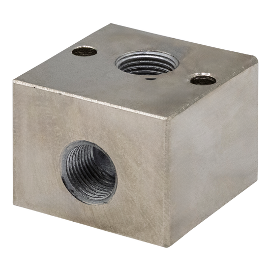 3/8" FPT X 3/8" FPT Nickel Plated Unloader Block - Pressure Unloaders