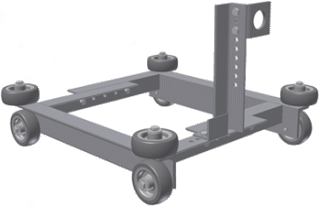 81.902 Mosmatic S.s. Wagon Small for 12" & 16" Duc - SKU 6860 - Rotating Turbo Nozzle for pressure washing
