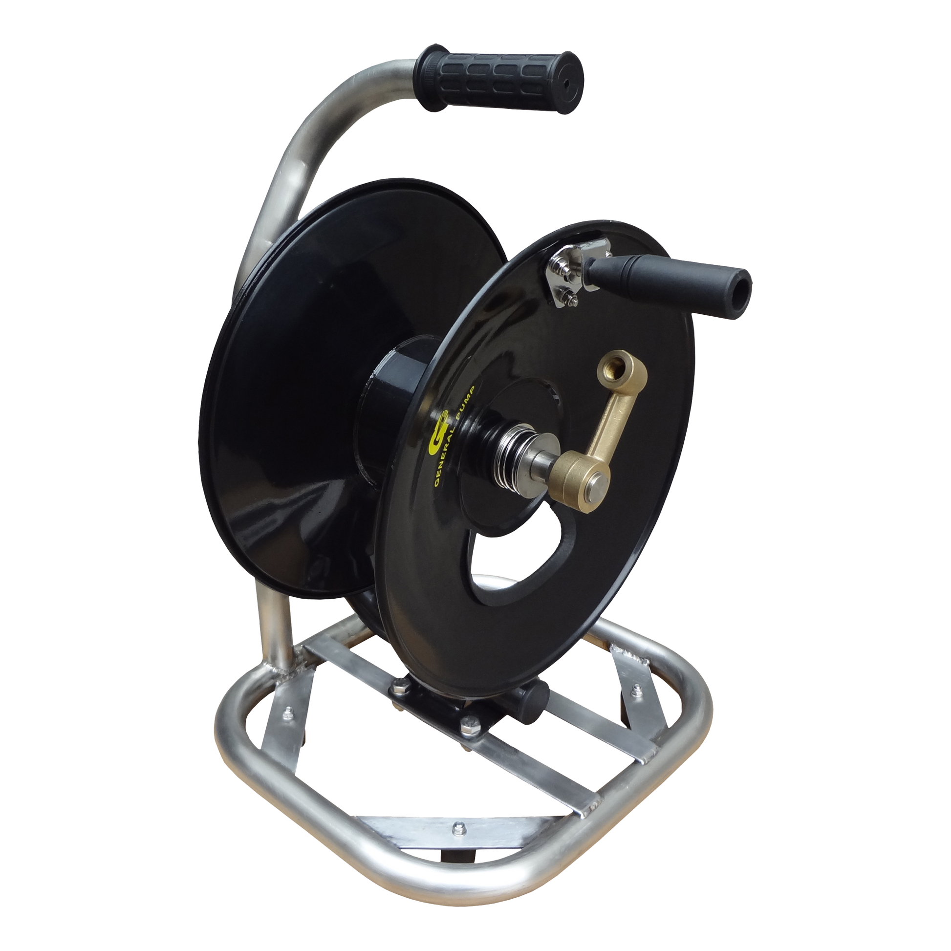 Stainless Steel 100' Hand Carry Hose Reel 5000 PSI - SKU 7016