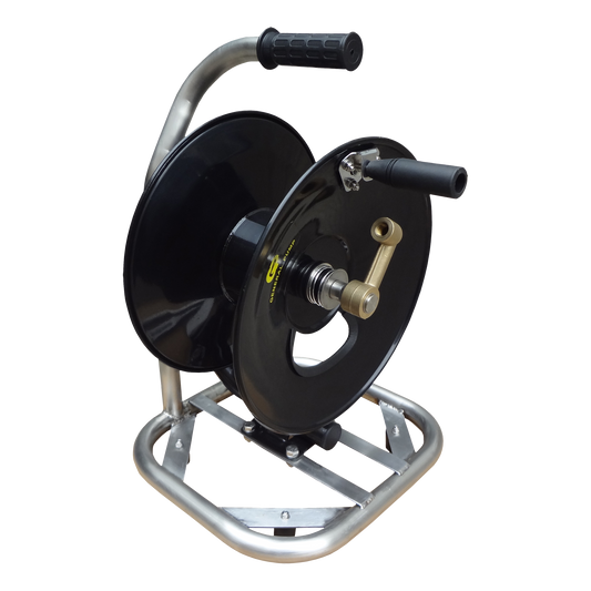 Stainless Steel 100' Hand Carry Hose Reel 5000 PSI - SKU 7016