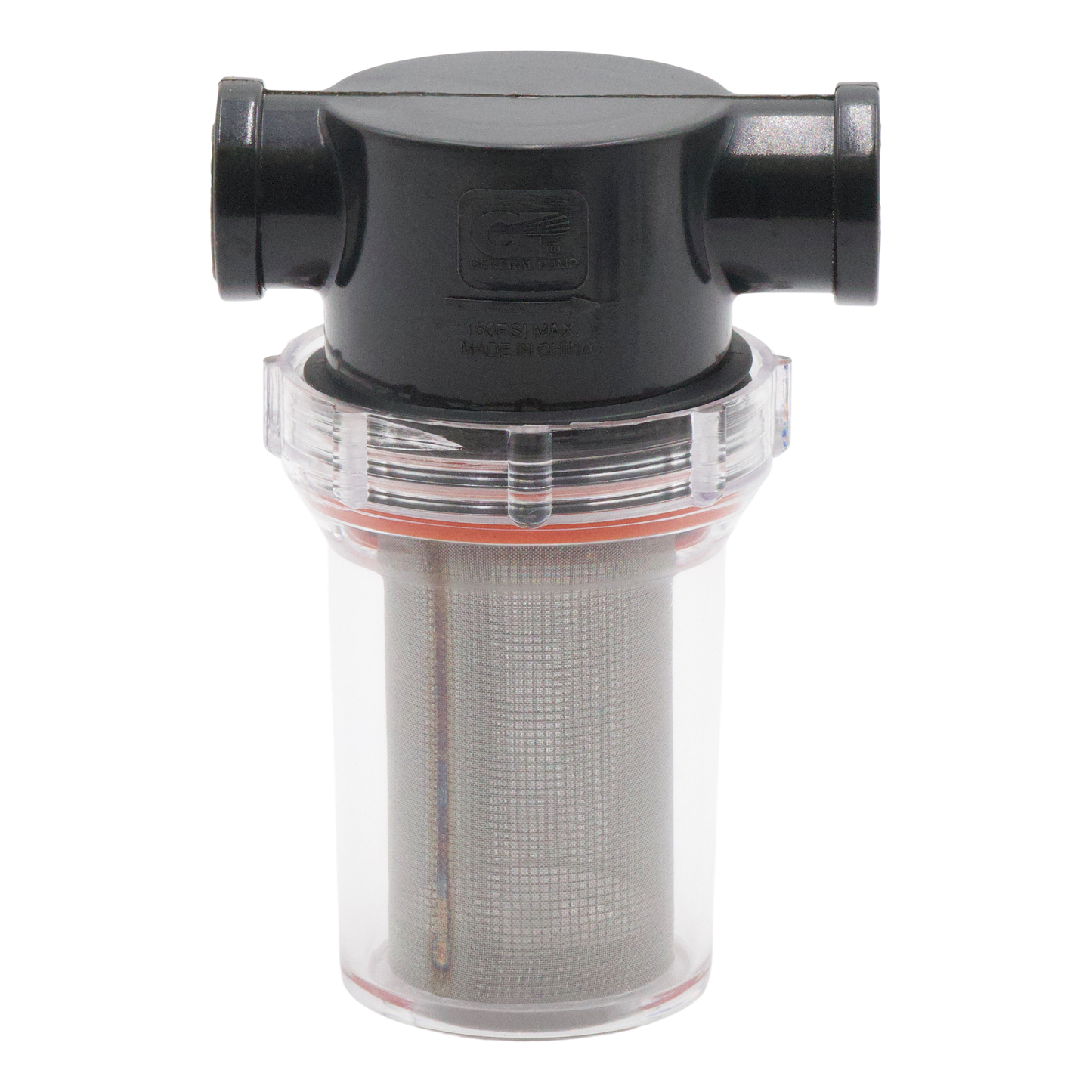 General Pump GP Clear Bowl Water Filter 1/2" I/O 80 Mesh S.s. S - Filters and Strainers