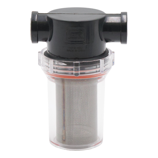 General Pump GP Clear Bowl Water Filter 1/2" I/O 80 Mesh S.s. S - Filters and Strainers