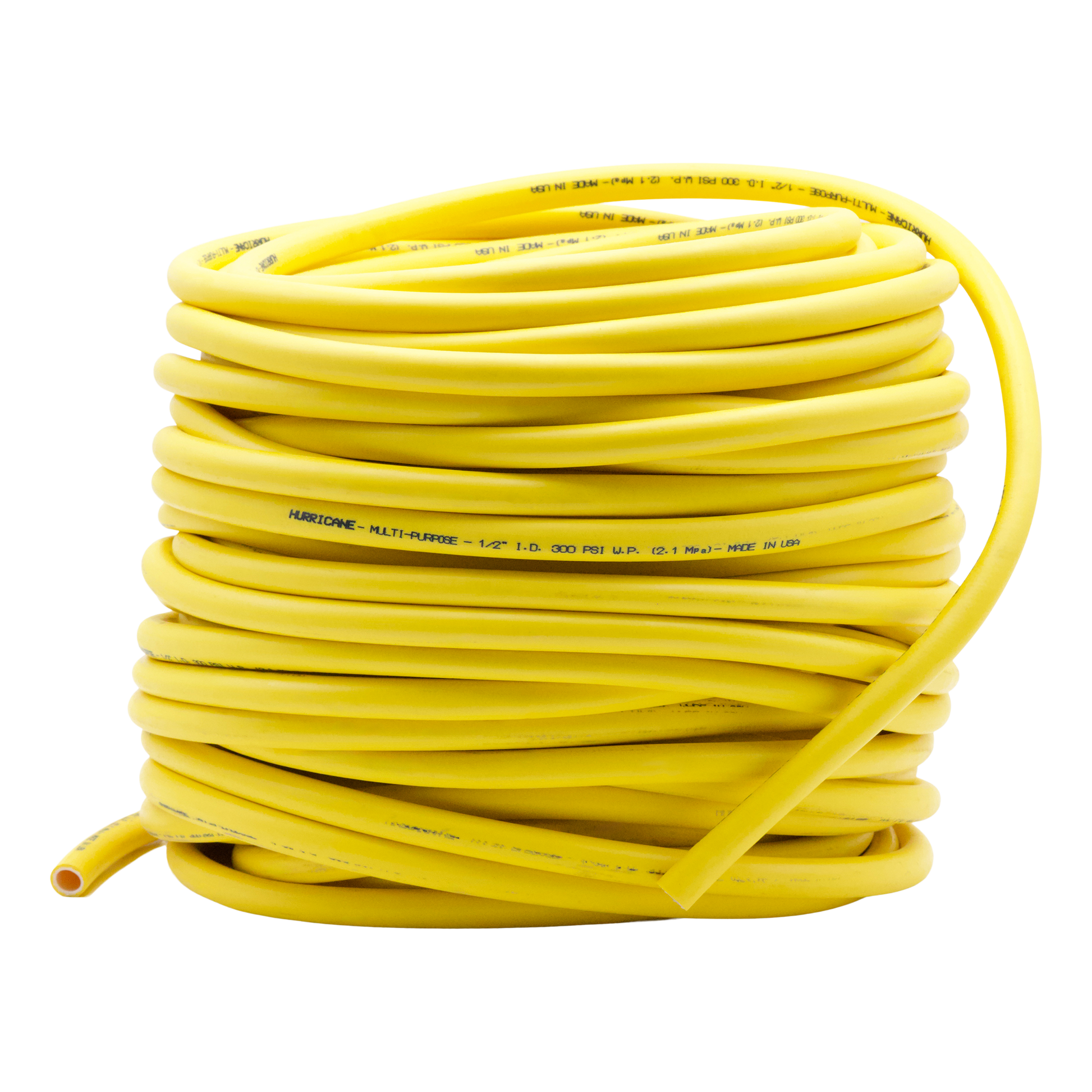Roll Hurricane Softwash Hose 300 PSI 150 Deg Yellow 1/2" x 200' - Hoses