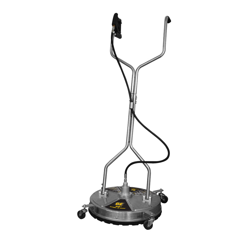 20 Inch Whirl-A-Way Stainless Steel Surface Cleaner with Castors