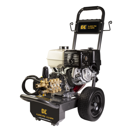 BE Pressure Washer 4200 PSI / 4.2 GPM, Honda Engine, General Pump
