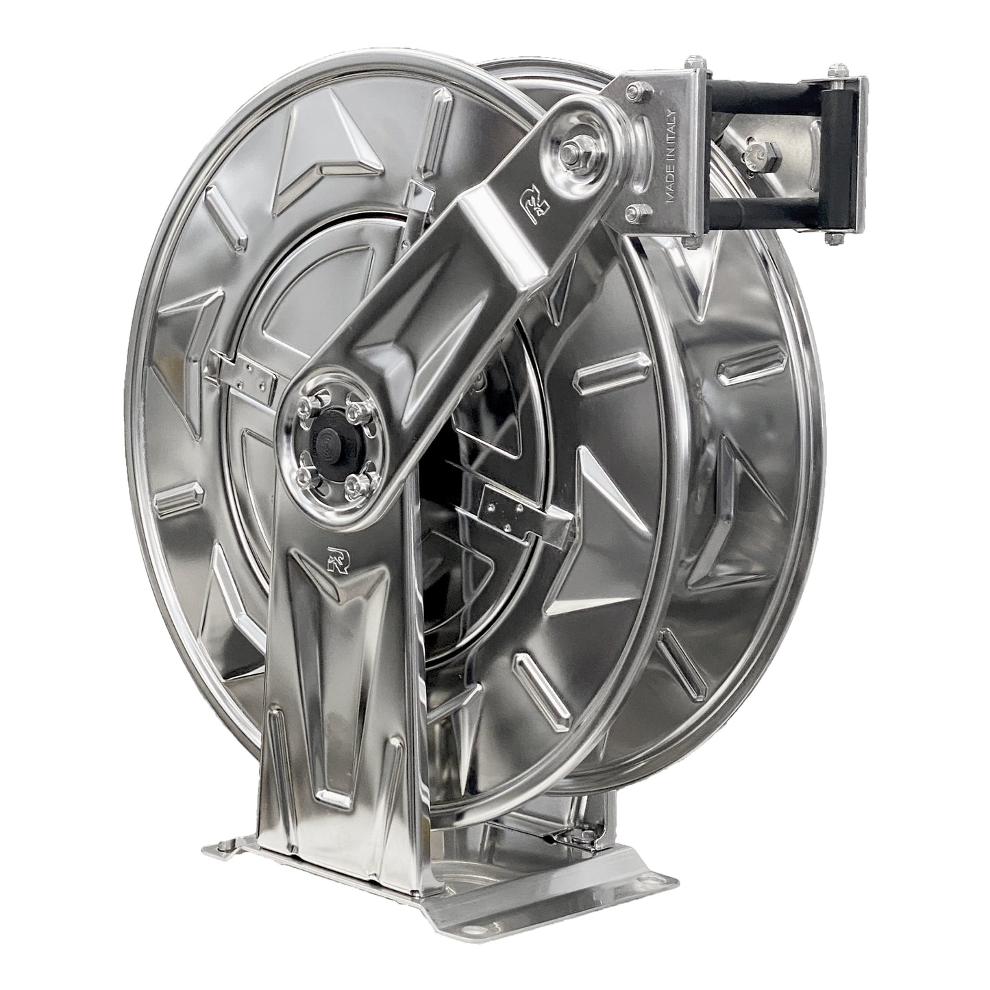 Centurion Stainless Steel 50' Spring Rewind 3/8" Hose Reel - SKU 4119