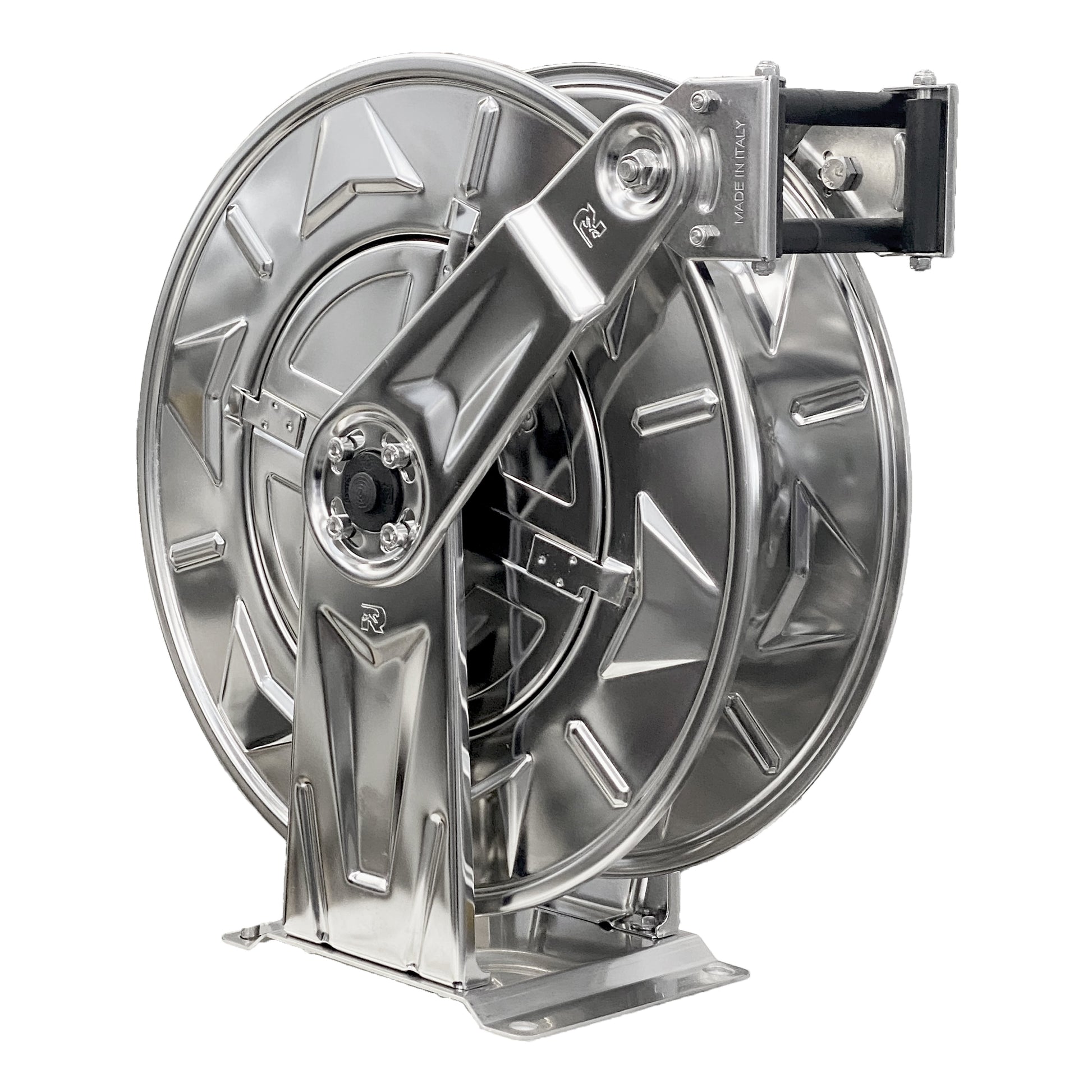 Centurion Stainless Steel 50' Spring Rewind 3/8" Hose Reel - SKU 4119