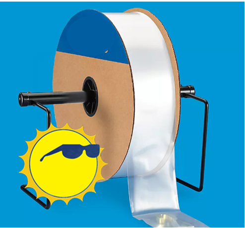 Poly Tube, 4 Mil, 7 Inch Wide - Roof Cleaning Downspout Sleeve - PVC hose for pressure washing