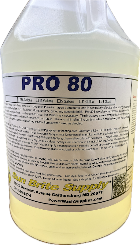 Pro 80, 1 Gallon Cleaning Chemical