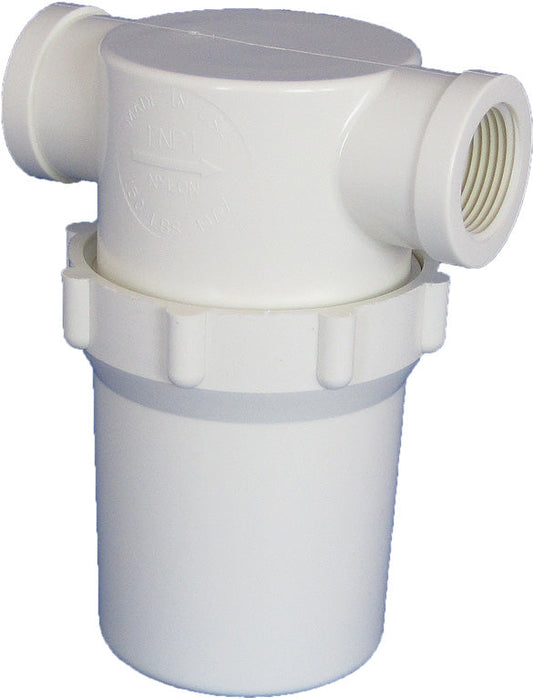 White Bowl Water Filter 1" FPT 80 Mesh