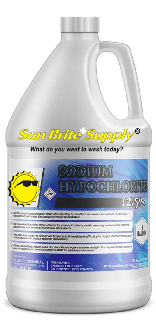 Sun Brite Supply Sodium Hypochlorite - Roof Wash Chemicals