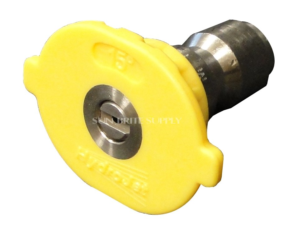 Yellow Quick Connect Nozzles 15 Degree