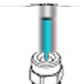 1/4 inch MEG 5 degree red pressure washer nozzle spray pattern