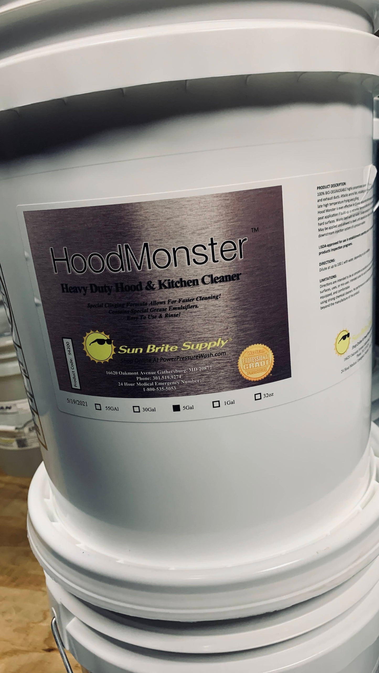 Sun Brite Supply Hood Monster Kitchen Exhaust Cleaner - Kitchen Exhaust Cleaners