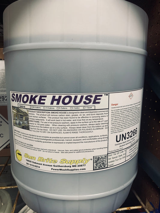 Sun Brite Supply Smoke House Hood Cleaner Chemical - Kitchen Exhaust Cleaners