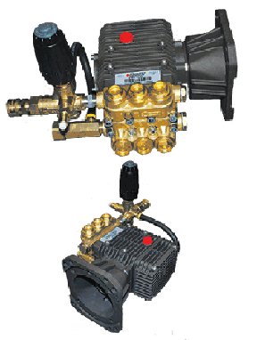 Sun Brite Supply Comet Triplex Pump With Unloader For 11 Hp Engine - Pressure Washer Pumps