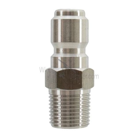 Hpc Stainless Steel 1/4 Quick Connects Plug W Mpt