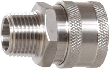 Hpc Stainless Steel 3/8 Quick Connects Qc Socket W Mpt