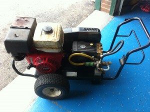 Used belt drive pressure washer with a 30 day warranty