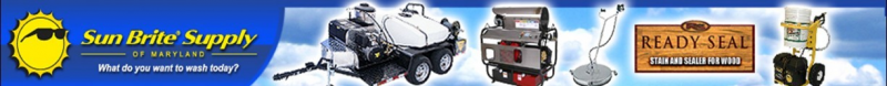 Pressure washers, repairs and power washing supplies in Montgomery County Maryland