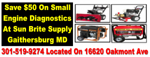 Save $50 On Small Engine Repairs In Montgomery County Maryland